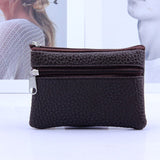 LoveFery - Fashion Leather Coin Purse Women Small Wallet Change Purses Mini Zipper Money Bags Children's Pocket Wallets Key Holder