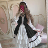 LoveFery Ruffled Puff Sleeve Bowtie Princesscore Dress