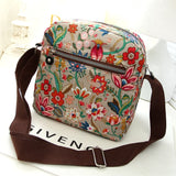 lovefery - Fashion Women Messenger Bags New Vinatge Flower Printing Women Bag Mummy Casual Shoulder Bags Female small Wallet