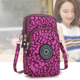 LoveFery - Fashion Leopard Cartoom Animal Printing Bag for Women Girl Mini Crossbody Bags Shoulder Outdoor Handbag Mobile Phone Pouch Purse