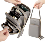 lovefery - Touchable Cell Phone Shoulder Bags Women Multi-functional Pocket Mini Crossbody Bag Card Purse Ladies Small Female Messenger Bag