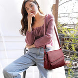 Fashion Soft Leather Shoulder Bags Luxury Women Handbags Designer Brand Casual Crossbody Bags For Women Sac a Main Female