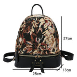 lovefery - Designer Small Women Backpack Soft Flower Pattern Mini Female Shoulder Bags School Backpacks Bag for Teenage Girls Purses