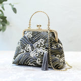 LoveFery - Fashion Vintage Fringe Bag Small Shell Bags Chain Women Shoulder Crossbody Bag Crane Flying Women's Handbags Purses