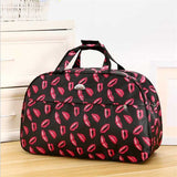 LoveFery - Big Capacity Women Travel Bags Men Luggage Travel Duffel Bags Nylon Waterproof Daily Travel Handbag Female Flower Print HandBag