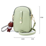 lovefery - women mobile phone bag cute mini shoulder bag PU leather small crossbody bag female gifts cash money bag ladies messenger bags