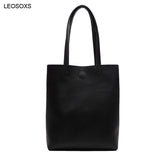 lovefery - Women&#39;s Bag New Vertical Korean Fashion Solid Color Casual Shoulder Bag Large Capacity Portable Tote Bag