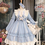 LoveFery Ruffled Puff Sleeve Bowtie Princesscore Dress