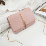 lovefery - Fashion Korean Lock Mini Square Bag Women Spring New Embroidered Bag Color Stitching Wild Shoulder Bag Student Mobile Phone Bag