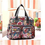 LoveFery - Ladies Messenger Bag Casual Handbag Shoulder Large Capacity Waterproof Tote Bag Flower Printed Bags Outdoor Picnic Bag For Women