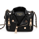 LoveFery - Designer Chain Bags Women Clothing Shoulder Rivet Jacket Messenger Bag Women Leather Luxury Handbags Bolsa Feminina Bolsos Mujer