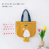 lovefery - Kawaii Shoulder Bag Women Cartoon Duck Large Capacity Canvas Bags Japanese Style All-match Student Book Storage Messenger Bags