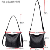 High Quality Soft Leather Purse Fashion Women Shoulder Messenger Bag Trend Designer Tassel Bag Luxury Ladies Handbag Sac