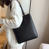 lovefery - New Bag Women Fashion Simple Shoulder Bags Korean Style Large-Capacity Luxury Tote Bag for Ladies Girls