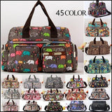 LoveFery - Ladies Messenger Bag Casual Handbag Shoulder Large Capacity Waterproof Tote Bag Flower Printed Bags Outdoor Picnic Bag For Women