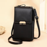 LoveFery - Women&#39;s Messenger Bag Shoulder Mobile Phone Bags Small PU Leather Crossbody Wallet Ladies Card Holder Coin Purse Female