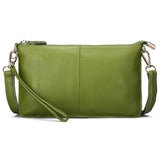 lovefery - Women Genuine Leather Day Clutches Candy Color Shoulder Bags Women&#39;s Fashion Crossbody Bags Small Clutch Bags