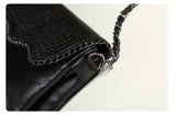 lovefery - Casual Crossbody Bag Female Messenger Bags black PU Leather Women's Shoulder Bags Chain women Envelope clutch purses