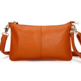 lovefery - Women Genuine Leather Day Clutches Candy Color Shoulder Bags Women&#39;s Fashion Crossbody Bags Small Clutch Bags