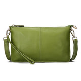 lovefery - Women Genuine Leather Day Clutches Candy Color Shoulder Bags Women&#39;s Fashion Crossbody Bags Small Clutch Bags