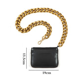 lovefery - Luxury Women Totes ins hot style thick metal chain shoulder bag bike wallet mini bag coin purse Fashion chest pack Strap Clutch