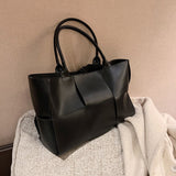 LoveFery - Luxury Brand Large Weave Tote bag  Winter New High-quality PU Leather Women's Designer Handbag High capacity Shoulder Bags