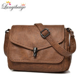 LoveFery - Vintage Shoulder Messenger Bags for Women New Purses and Handbags Soft Leather Crossbody Bags Casual Small Tote Bag bolsos