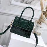 LoveFery - Mini Small Square bag Fashion New Quality PU Leather Women's Handbag Crocodile pattern Chain Shoulder Messenger Bags