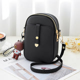 lovefery - women mobile phone bag cute mini shoulder bag PU leather small crossbody bag female gifts cash money bag ladies messenger bags