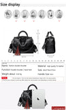 LoveFery - New Fashion Tassel Women Handbag Leather Women Shoulder Bags Famous Brand Designer Women Bags Ladies Casual Crossbody Bags New