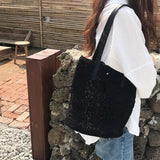 LoveFery - NEW Lace Ladies Handbag Summer Beach Wedding Bridal Party Hand Bag Bolsa Feminina Women's Shoulder Bag Shopping Bag