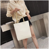 lovefery - Women&#39;s Bag New Vertical Korean Fashion Solid Color Casual Shoulder Bag Large Capacity Portable Tote Bag