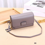 LoveFery - Women Messenger Bag Square Bag Cloth Pattern Turn Lock Mini Bag The Tide Female Handbag Shoulder Diagonal Cross Body Bag