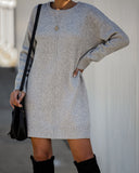 Smoky Mountain Sweater Dress - Grey