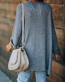 Take It Easy Knit Cardigan - Grey Mint