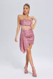 lovefery Janneth Sequin Ruched Mini Dress