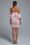 lovefery Kila Lace Off Shoulder Corset Dress - Pink