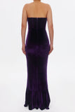 lovefery Kristin Sequins Velvet Dress-Purple