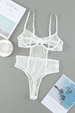 lovefery Chic White Lace Teddy Lingerie