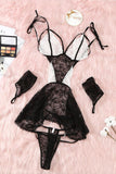 lovefery Lace Erotic Maid Costume Lingerie Set