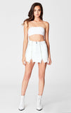 WHITE COLIN DOUBLE ZIP FRONT SKIRT