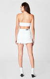 WHITE COLIN DOUBLE ZIP FRONT SKIRT