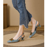 LoveFery Casual Cool High Closed Toe Fairy Heels