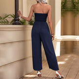 LOVEFERY TemuNew new hot-selling jumpsuit  2025  tube top bow jumpsuit