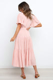 The Two Of Us Tiered Midi Dress