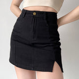 lovefery - New Look Split Denim Skirt