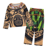 LOVEFERY Children's Suit Spring and Autumn New Boys' Moana Kid's Cartoon Long Sleeve Two-Piece Suit