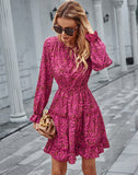 Zee Printed Ruffle Dress