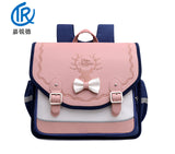 Primary School Student Schoolbag Boys and Girls Horizontal Version British Waterproof Children's First to Sixth Grade Burden Reduction Spine Protection Backpack