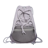 Fashion Japan and South Korea New Mesh Pocket Mechanical Style Changeable Backpack Casual All-Match Schoolbag Basketball Bag